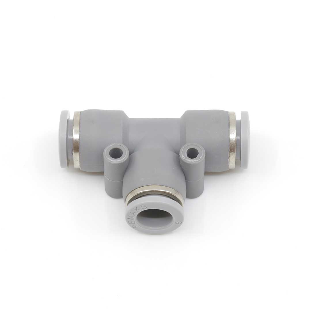 Тройник цанговый T-образный PRPTD-8-10 Pemaks