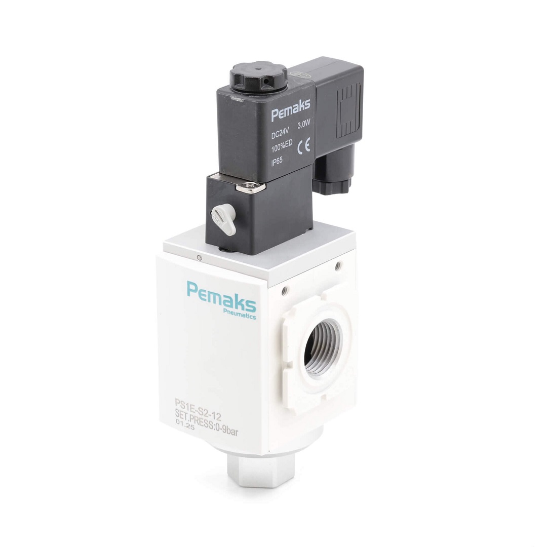 Включающий клапан с электр. управлением PS1E-S2-12-DC (24VDC) Pemaks