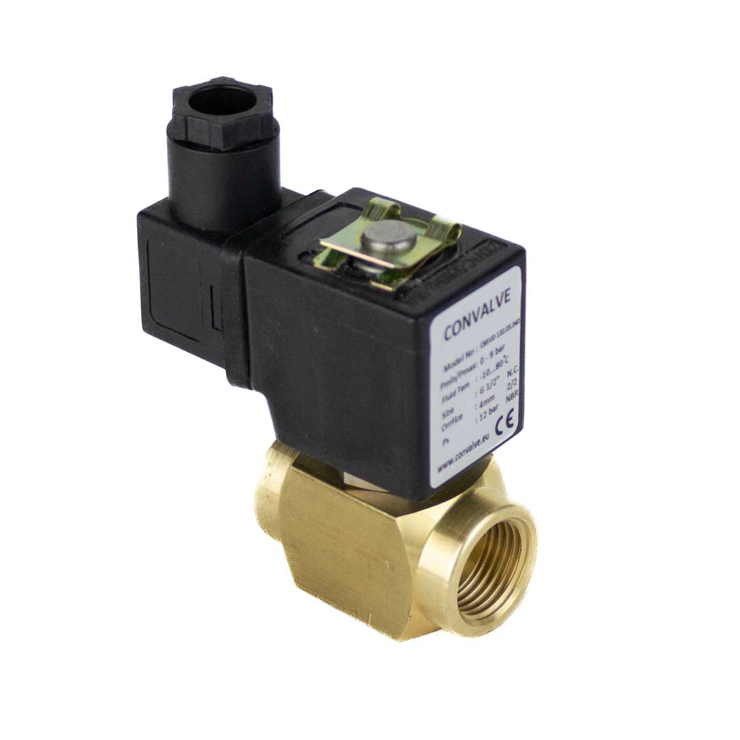 Электромагнитный клапан CBSVD-5-1/4-V3 (2/2, НЗ, ДУ 5 мм, 220В, латунь) Convalve