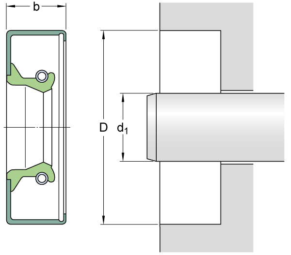 Уплотнение 7414 (19,5/28,55/4,78) (SKF)