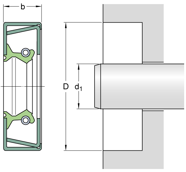 Уплотнение 60028 (SKF)