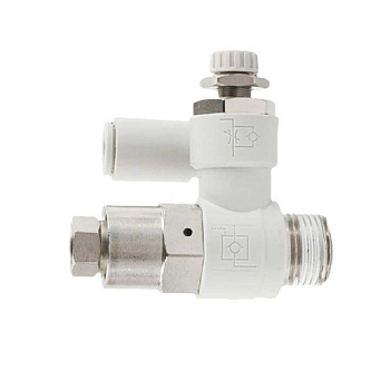 Пневмоуправляемый обратный клапан с дросселем PPCH-3/8-8 Pemaks