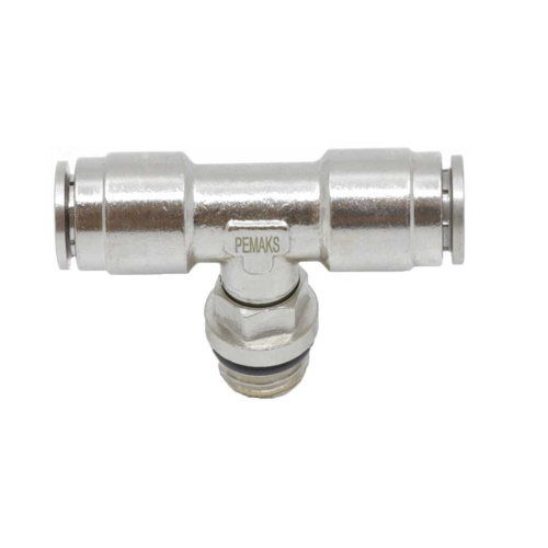 Тройник цанговый T-образный с резьбой PRBTO-1/8-4 Pemaks